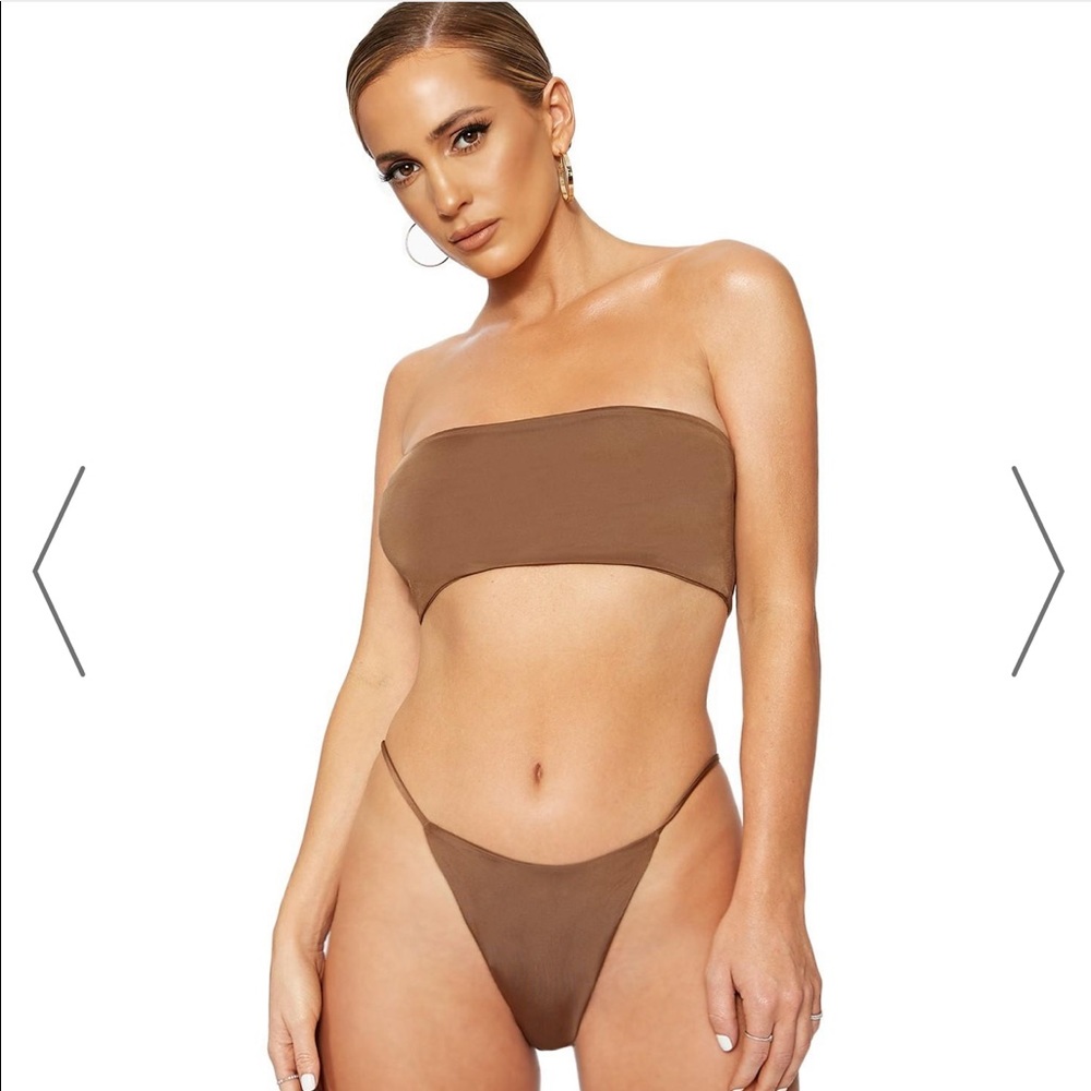 Naked Wardrobe Orange Bandeau Bikini - Picture 4 of 5